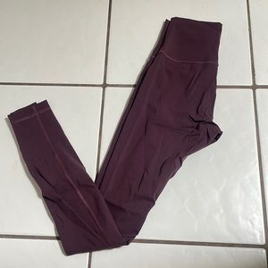 Maroon lulu lemon leggings